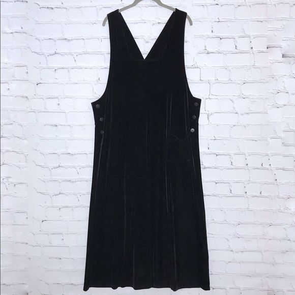 black velvet jumper dress